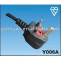 Power cord for United Kingdom cable IEC